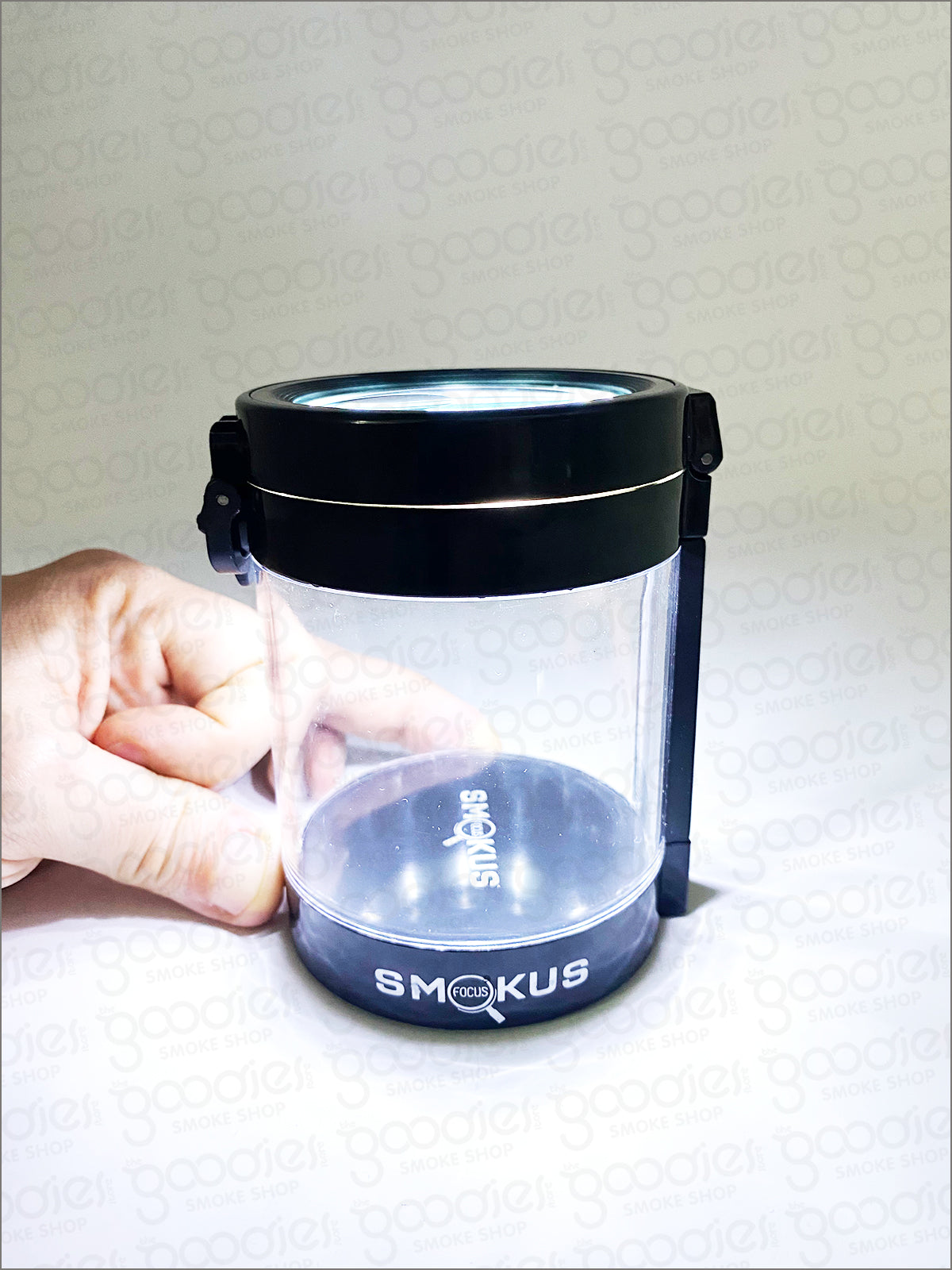 Eclipse Jar by Smokus Focus - Stash Jar with LED Magnification